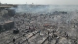 Ghana : le marché Kantamanto d'Accra dévasté par un incendie