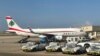 Pesawat milik maskapai Middle East Airlines tiba di Bandara Internasional Rafik Hariri di Beirut, Lebanon, pada 1 November 2022. (Foto: AP/Hussein Malla)