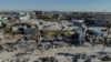 Remains of destroyed restaurants, shops and other businesses are seen almost one month after Hurricane Ian landfall in Fort Myers Beach, Florida, Oct. 26, 2022. 