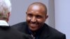 L'ancien chef de guerre congolais Bosco Ntaganda et son avocat Stéphane Bourgon dans la salle d'audience de la Cour pénale internationale à La Haye, le 28 août 2018.