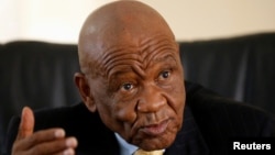 Le Premier ministre du Lesotho, Thomas Thabane, à State House à Maseru, Lesotho, le 27 février 2015.