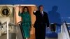 Shugaba Donald Trump da maidakinsa Melania Trump sun isa Warsaw, Poland, July 5, 2017.
