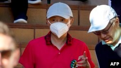 阿里巴巴創辦人馬雲在西班牙聖龐沙現身。（法新社2021年10月20日）