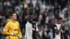 Juventus' French midfielder Blaise Matuidi (C) acknowledges the public at the end of the UEFA Champions League Group D stage football match Juventus vs Bayer Leverkusen on October 1, 2019 at the Juventus stadium in Turin. (Photo by Isabella BONOTTO / AFP)