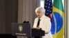 Menteri Keuangan AS Janet Yellen berpidato selama acara G20 di Barra da Tijuca, Rio de Janeiro, Brasil, pada 25 Juli 2024. (Foto: REUTERS/Tita Barros)
