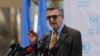 Filippo Grandi, seen in this March 25, 2014 file photo, assumes his new post as refugee chief on Jan. 7, 2016, at a time of unprecedented global displacement.