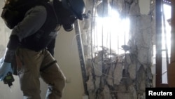 L'inspection d'un site où auraient été utilisées des armes chimiques en Syrie