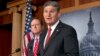Sen. Joe Manchin, D-W.Va., right, accompanied by Sen. Patrick Toomey, R-Pa., announce that they have reached a bipartisan deal on expanding background checks to more gun buyers, Wednesday, April 10, 2013, on Capitol Hill in Washington.