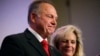 Former Alabama Chief Justice and U.S. Senate candidate Roy Moore speaks at a news conference with his wife Kayla Moore, in Birmingham, Alabama, Nov. 16, 2017.