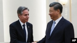 Waziri wa Mambo ya Nje wa Marekani Antony Blinken na rais wa China Xi Jinping.