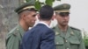 Algerian soldiers attend a welcome ceremony with other foreign soldiers from 80 nations that fought for France in World War I, and descendants of veterans in Paris, July 7, 2014.