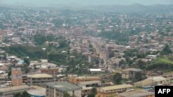 La ville de Bamenda dans le nord-ouest anglophone du Cameroun, 16 juin 2017. AFP