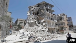Wani yanki na Lardin Idlib a kasar Syria da hare-haren sama ya daidaita. Ranar 2, Agusta, 2019