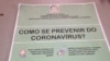 Panfleto sobre o coronavírus em Angola