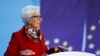 FILE PHOTO: ECB President Lagarde attends a news conference following the ECB's monetary policy meeting in Frankfurt