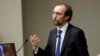 FILE - U.N. human rights chief Zeid Ra'ad al-Hussein speaks to Vanderbilt University School of Law students, April 5, 2017, in Nashville, Tennessee.