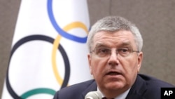 Thomas Bach, président du CIO, Séoul, Corée du Sud, 19 aout 2015.
