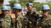 FILE - Japanese United Nations Mission in the Republic of South Sudan (UNMISS) troops wait for the arrival of the Japanese minister of defense at the UNMISS base in Tomping Juba, Oct. 8, 2016. 