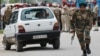 An Indian army soldier takes runs during a fight in the town of Dinanagar, in the northern state of Punjab, India, July 27, 2015. 