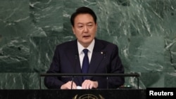 FILE PHOTO: World leaders address the 77th Session of the United Nations General Assembly at U.N. Headquarters in New York City