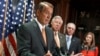 House Speaker John Boehner of Ohio, left, speaks during a news conference on Capitol Hill in Washington, Sept. 9, 2014. 