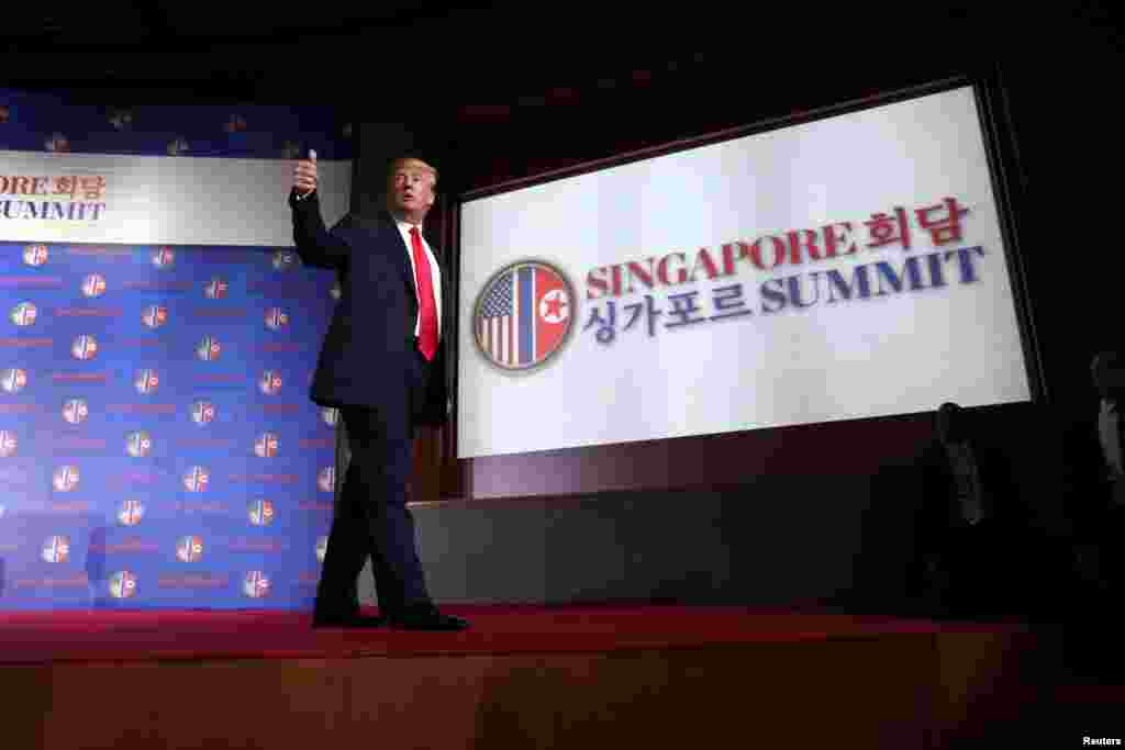 Shugaba Donald Trump a Singapore
