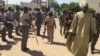 Mahamat Abali Sala, ministre en Charge de la sécurité publique en grand boubou, à Yaoundé, 17 juin 2019. (VOA/André Kodmadjingar)