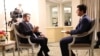 El presidente de Honduras, Juan Orlando Hernández, conversó con Jorge Agobian, periodista de la Voz de América, en Washington, el 26 de agosto de 2019.