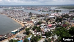 Picha ikinyesha eneo la mji wa Monrovia, Liberia, Oct. 12, 2017. 