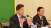 Sun Chanthol, Minister of Public Works and Transport, talks in the press conference for the World Economic Forum on ASEAN at the Ministry of Public Works and Transport in Phnom Penh, Cambodia, on May 08, 2017. (Hean Socheata/ VOA Khmer)