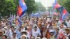 បាតុករ​ច្រើន​​ម៉ឺន​នាក់​​​ប្រឆាំង​​​នឹង​​លទ្ធផល​​​ការ​បោះឆ្នោត​​បាន​ចូលរួម​បាតុ​កម្ម​​គណបក្ស​​សង្គ្រោះជាតិ។​​