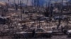 Fire damage is shown in Lahaina, Maui