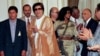 File - Moammar Gadhafi at Cairo University, May 27, 1996.