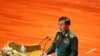 ၂၀၁၆ ၂၁ရာစုပင်လုံညီလာခံဖွင့်ပွဲအခမ်းအနားမှာ ဗိုလ်ချုပ်မှူးကြီးမင်းအောင်လှိုင် မိန့်ခွန်းပြောကြားစဉ်