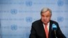 FILE - U.N. Secretary-General Antonio Guterres is pictured at U.N. headquarters in New York, Aug. 1, 2019. 