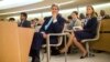 U.S. Secretary of State John Kerry waits for his turn to deliver remarks to the United Nations Human Rights Council, March 2, 2015, in Geneva.