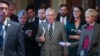 Senate Majority Leader Mitch McConnell (R-KY) speaks to reporters in the U.S. Capitol in Washington, Jan. 3, 2020.
