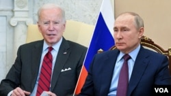 Rais wa Marekani Joe Biden na Rais wa Russia Vladimir Putin