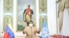 Venezuela's President Nicolas Maduro speaks at the 75th UN annual meeting from Miraflores Palace in Caracas, Venezuela September 22, 2020. Miraflores Palace/Handout via REUTERS ATTENTION EDITORS - THIS PICTURE WAS PROVIDED BY A THIRD PARTY.