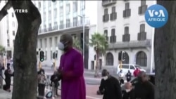 Arrivée de la dépouille de Desmond Tutu à la cathédrale Saint-Georges