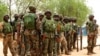 Nigerian soldiers are seen on the outskirts of Maiduguri in the north-eastern state of Borno in this May 13, 2013, file photo.