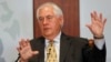 Secretary of State Rex Tillerson speaks at the Center for Strategic and International Studies, Oct. 18, 2017, in Washington. 