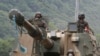 South Korean army soldiers ride a K-9 self-propelled howitzer during the annual exercise in Paju, South Korea, near the border with North Korea, Tuesday, June 23, 2020. A South Korean activist said Tuesday hundreds of thousands of leaflets had been…