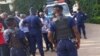La police à Lubumbashi, 24 octobre 2017. (VOA/Narval Mabila)