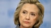 FILE - Hillary Rodham Clinton speaks to the reporters.