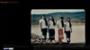 Screenshot of a photo on 'Found Cambodia' website of friends gathered near a lake in Site Two Refugee Camp in 1985.