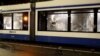 This image taken from video shows a damaged tram in Amsterdam, Nov. 11, 2024, as the city is facing tensions following violence last week.