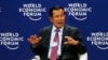 Prime Minister Hun Sen of Cambodia gestures as he talks about his vision for the Mekong region in the World Economic Forum on ASEAN at the National Convention Center Wednesday, Sept. 12, 2018, in Hanoi, Vietnam. The World Economic Forum has attracted hundreds of participants for the three-day forum with the theme: ASEAN 4.0: Entrepreneurship and the Fourth Industrial Revolution. (AP Photo/Bullit Marquez)