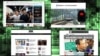 Screenshots of four Hong Kong online news organizations.