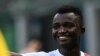 Musa Juwara sourie lors d'un match entre l'Inter Milan et Bologne, Italie, le 5 juillet 2020. (Photo by MIGUEL MEDINA / AFP)